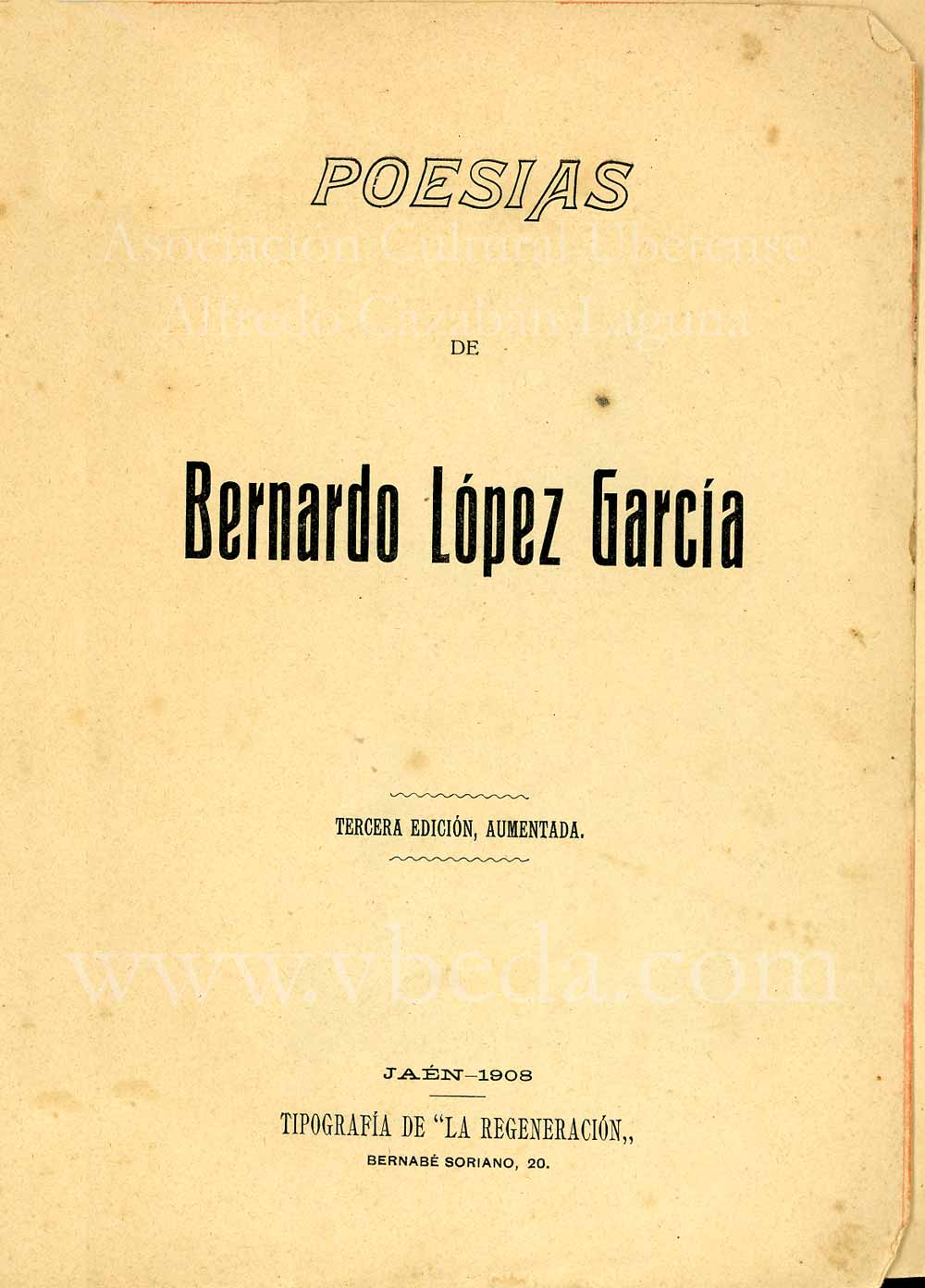 Poes�as de Bernardo L�pez Garc�a