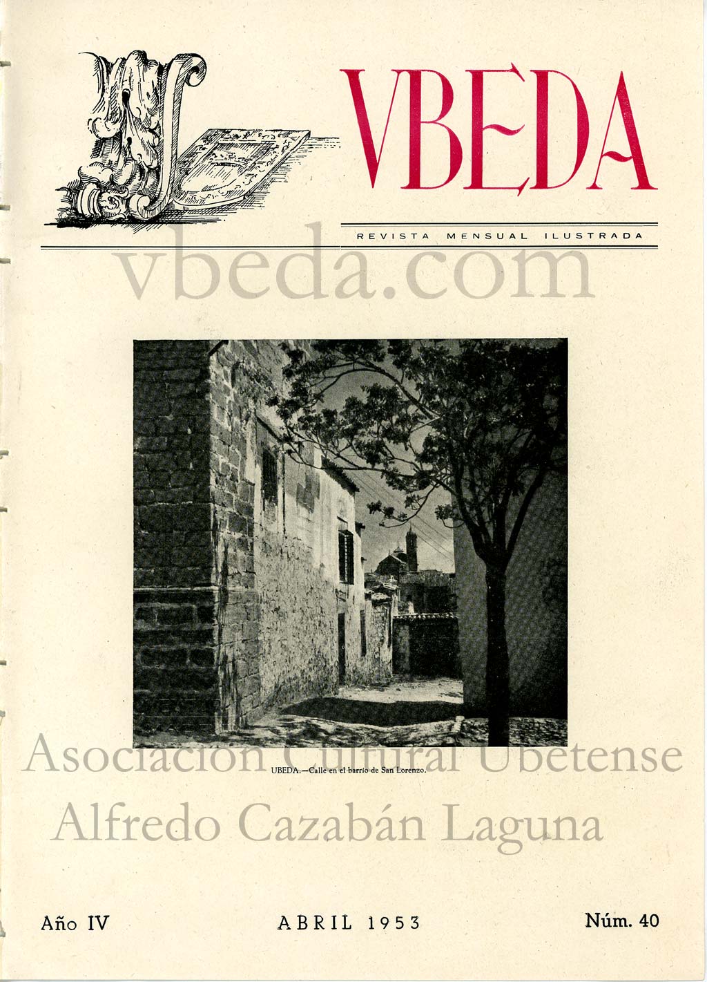 Revista Vbeda. Ao 4. N 40 de abril de 1953