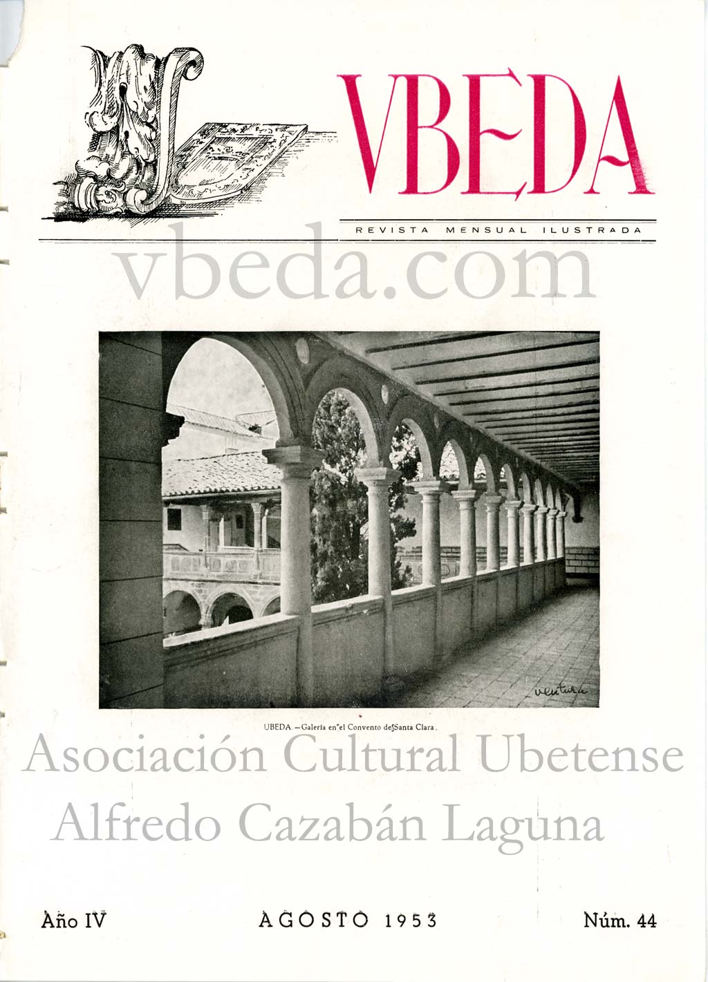 Revista Vbeda. Ao 4. N 44 de agosto de 1953