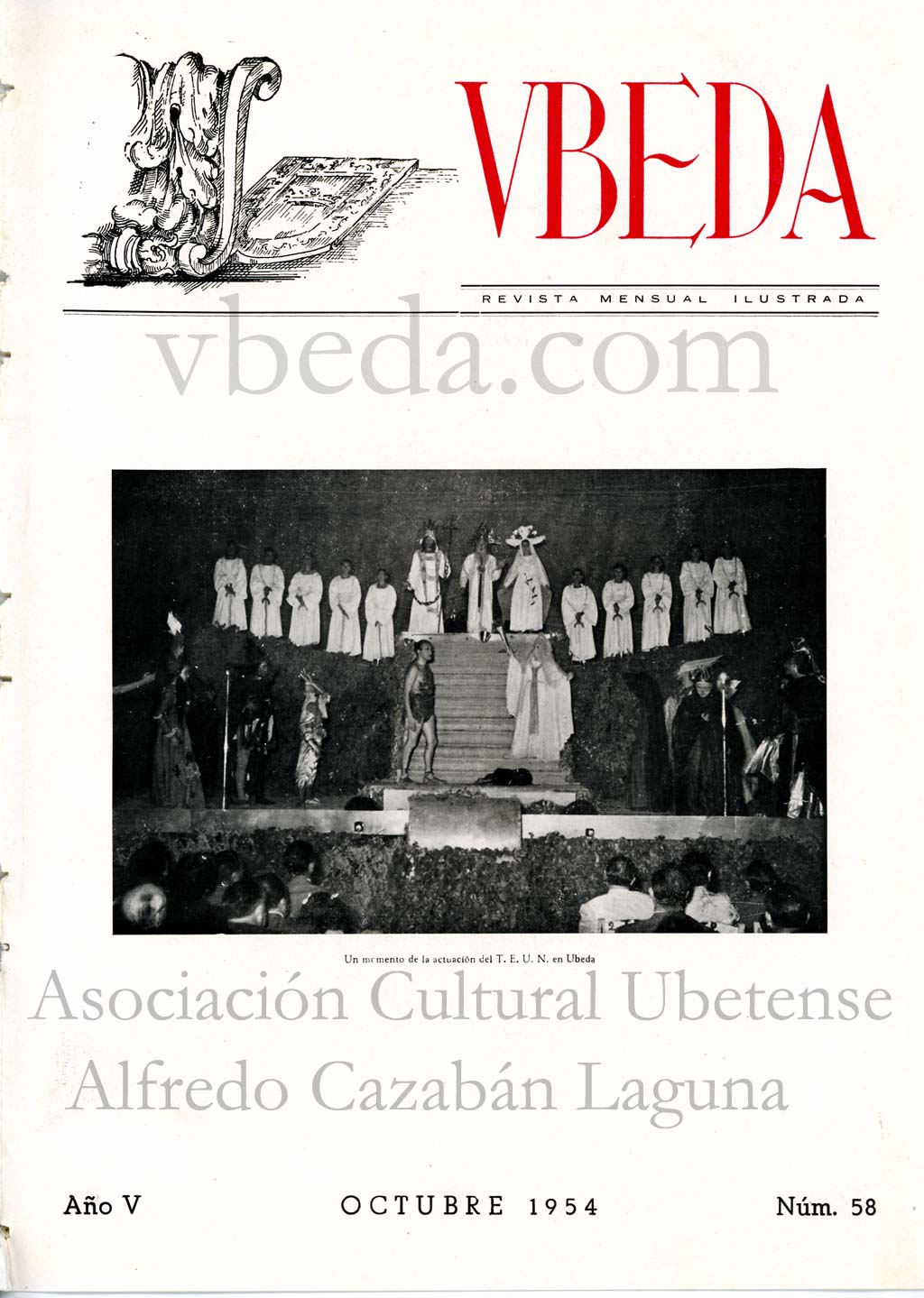 Revista Vbeda. Ao 5. N 58 de octubre de 1954