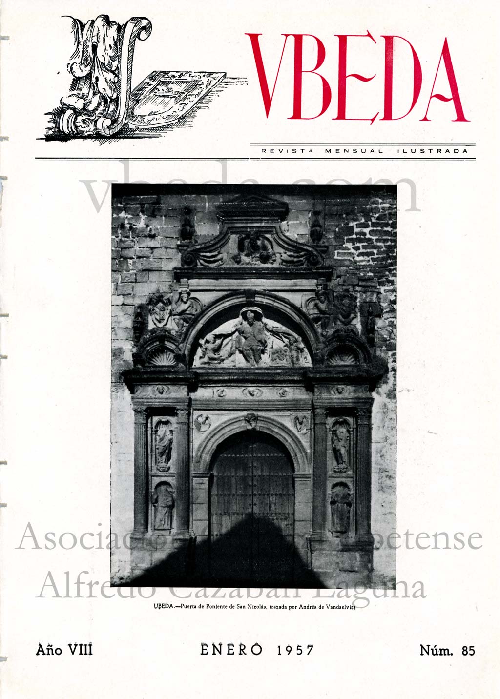 Revista Vbeda. Ao 8. N 85 de enero de 1957