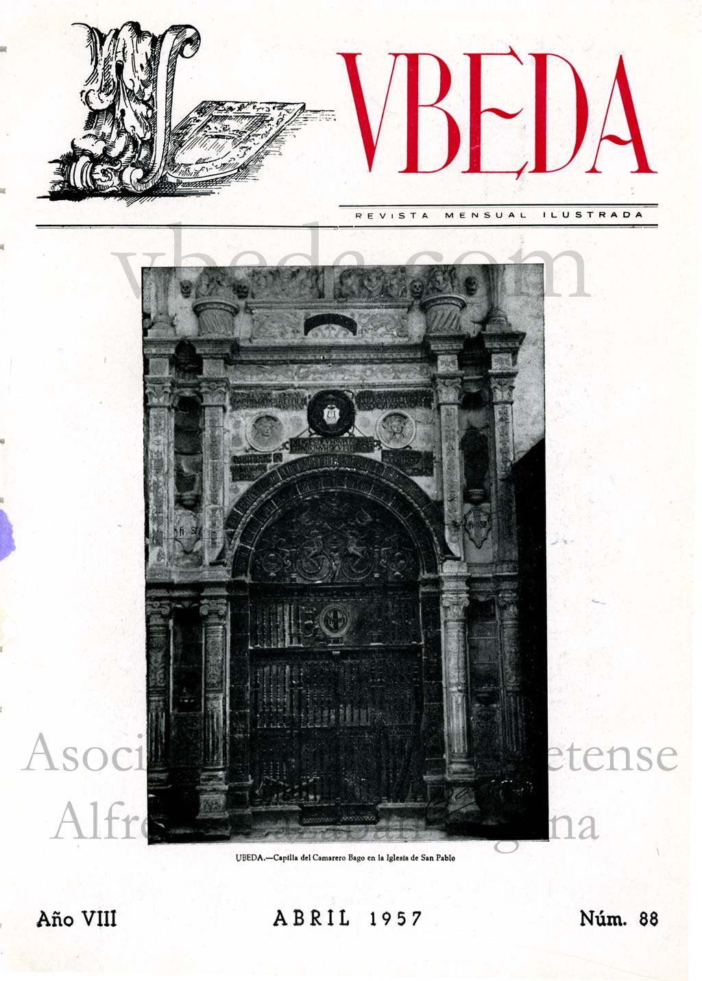 Revista Vbeda. Ao 8. N 88 de abril de 1957