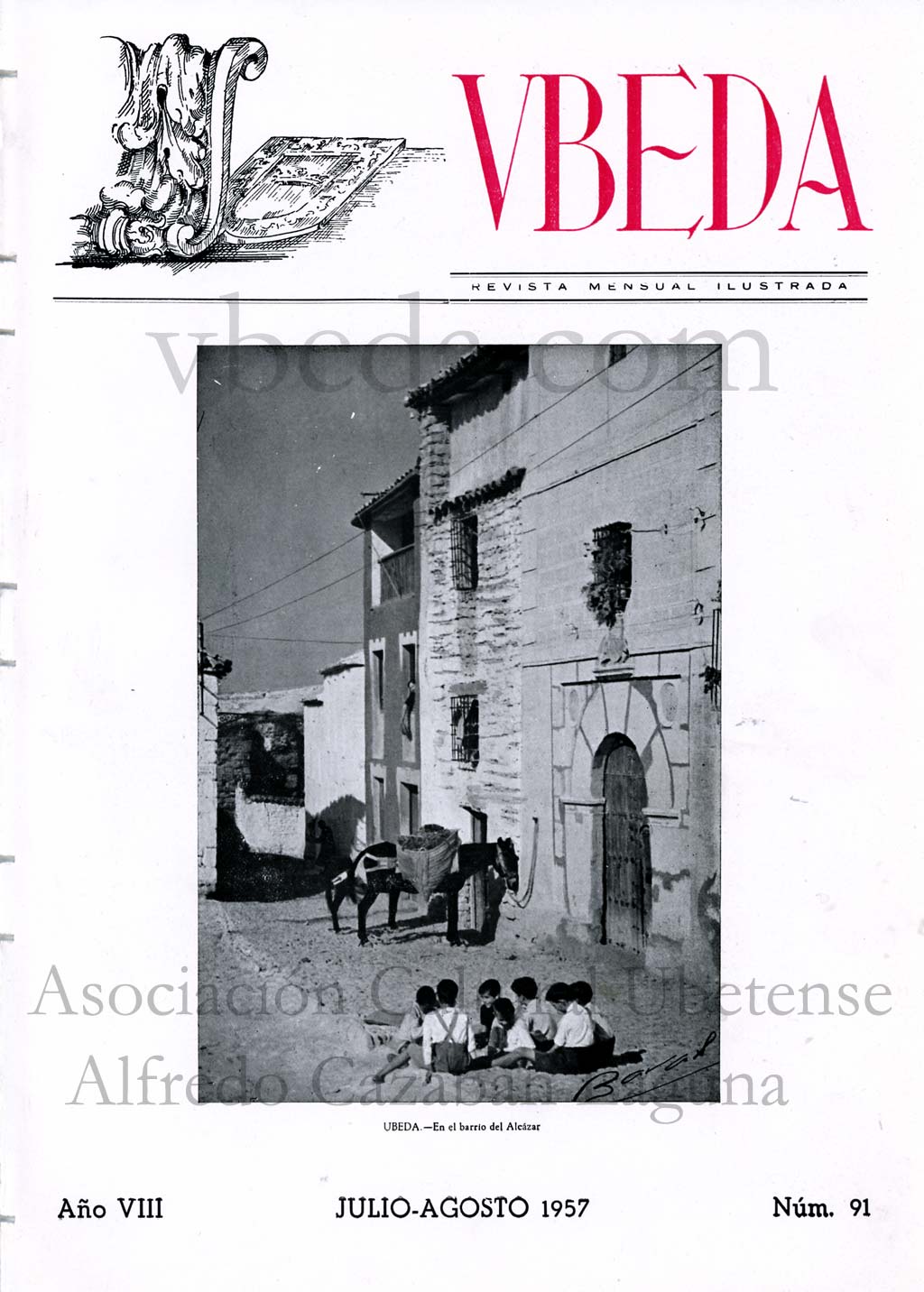 Revista Vbeda. Ao 8. N 91 de julio-agosto de 1957