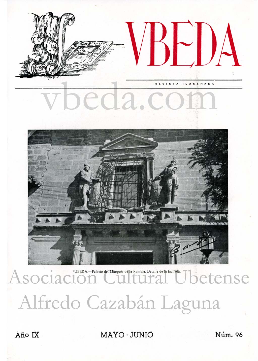 Revista Vbeda. Ao 9. N 96 de mayo-junio de 1958