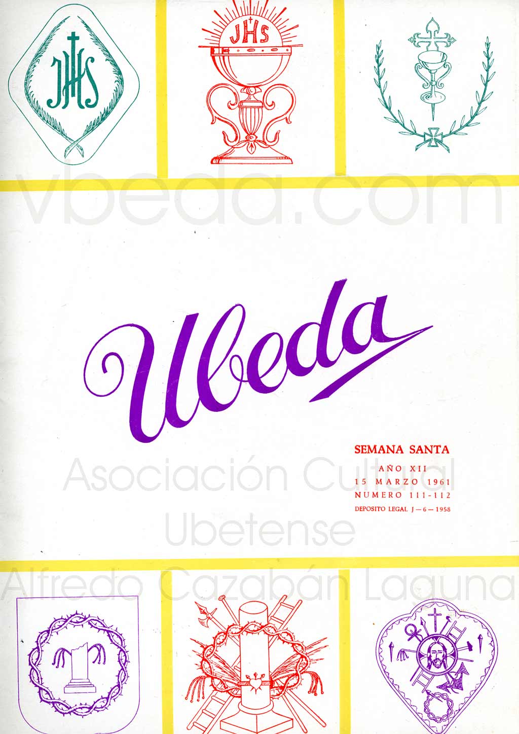 Revista Vbeda. Ao 12. N 111 y 112 de 15 de marzo de 1961