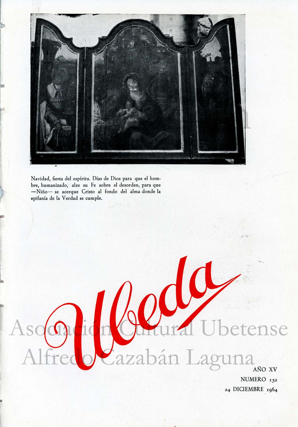 Revista Vbeda. Ao 15. N 132 de 24 de diciembre de 1964