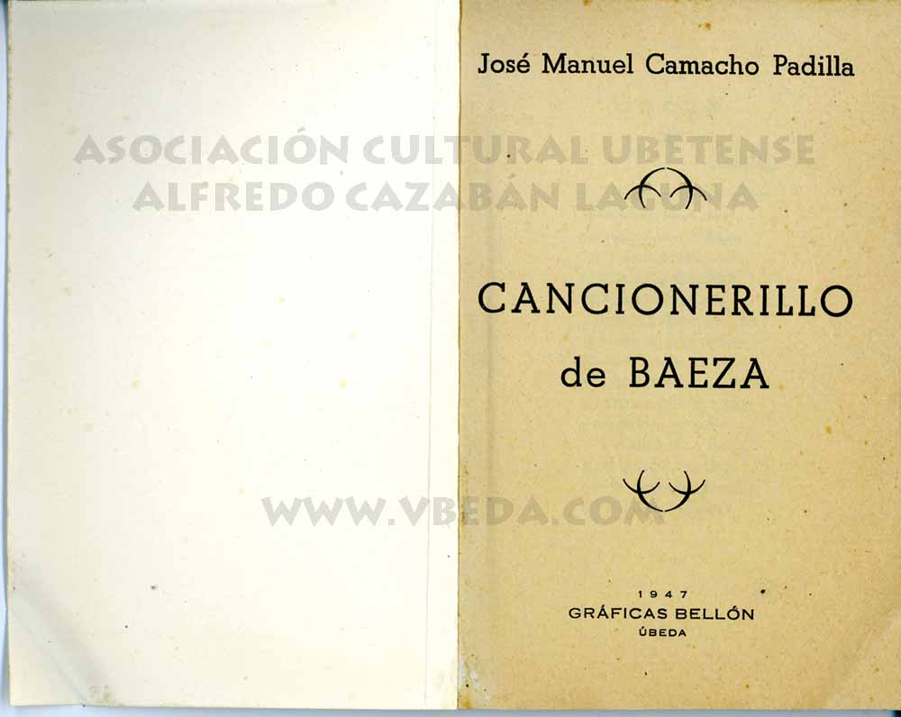 Cancionerillo de Baeza, de Jos Manuel Camacho Padilla