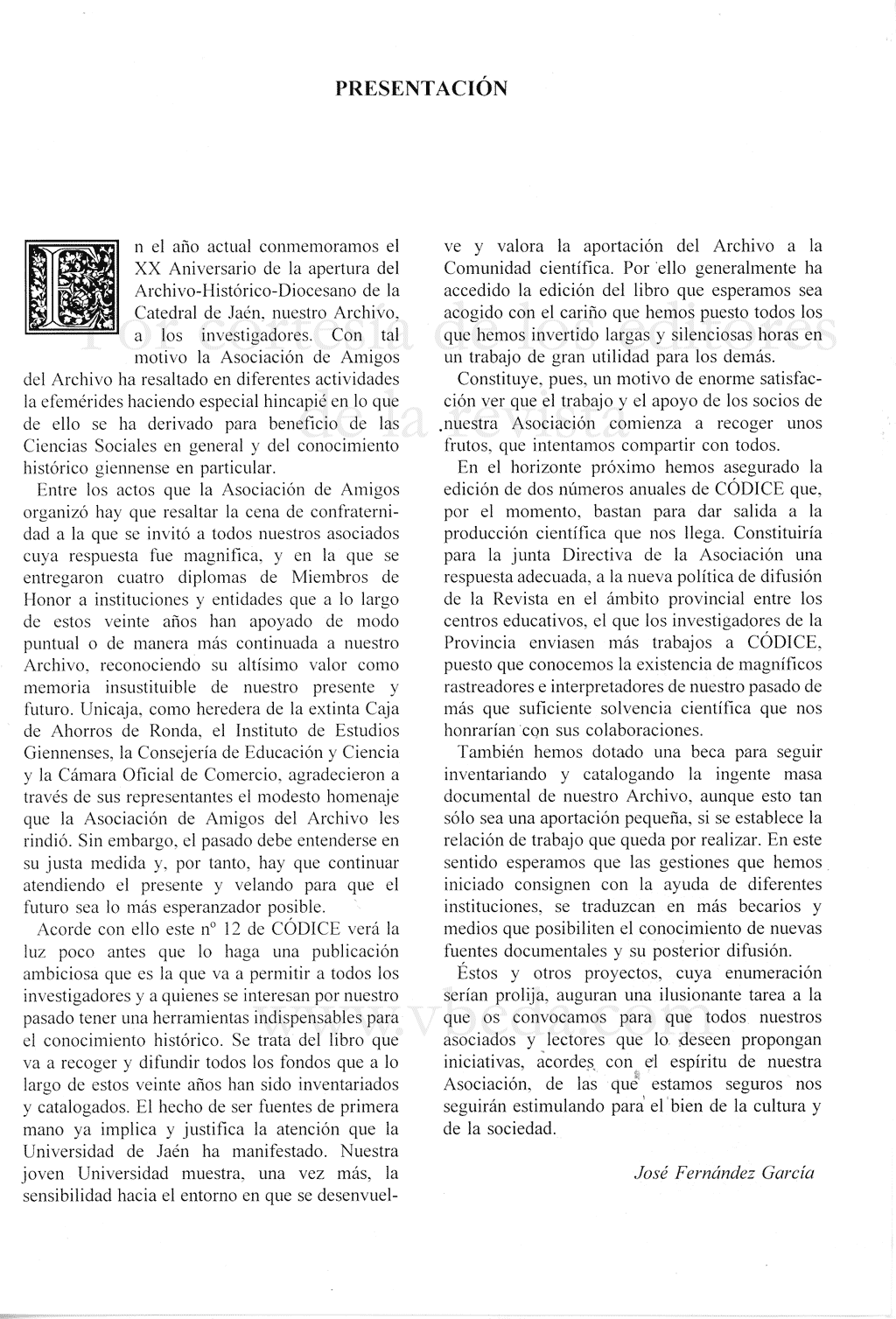 Revista Códice. Año 10. Número 12. Julio 1997