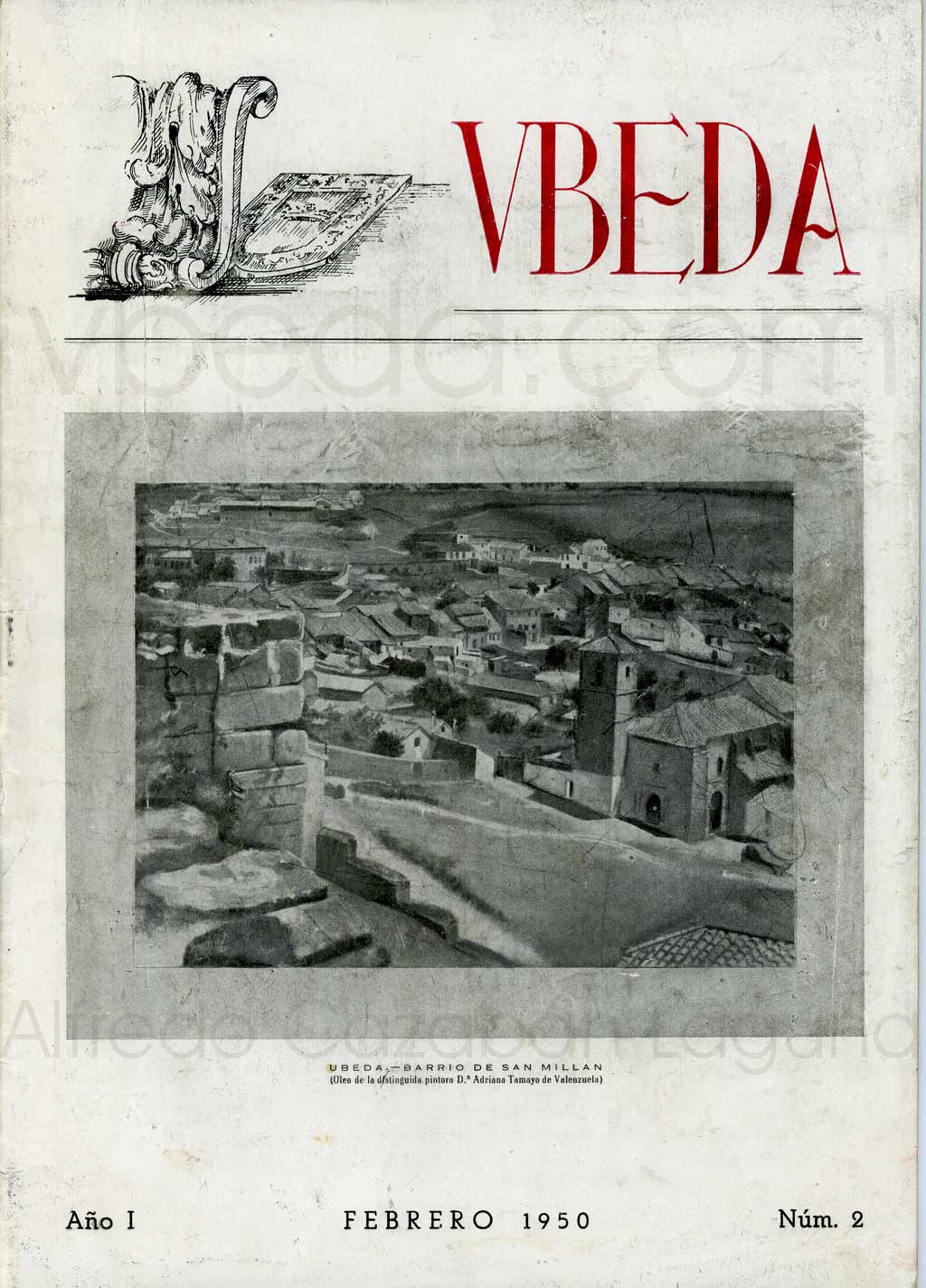 Revista Vbeda. AÃ±o 1. NÂº 2 de febrero de 1950