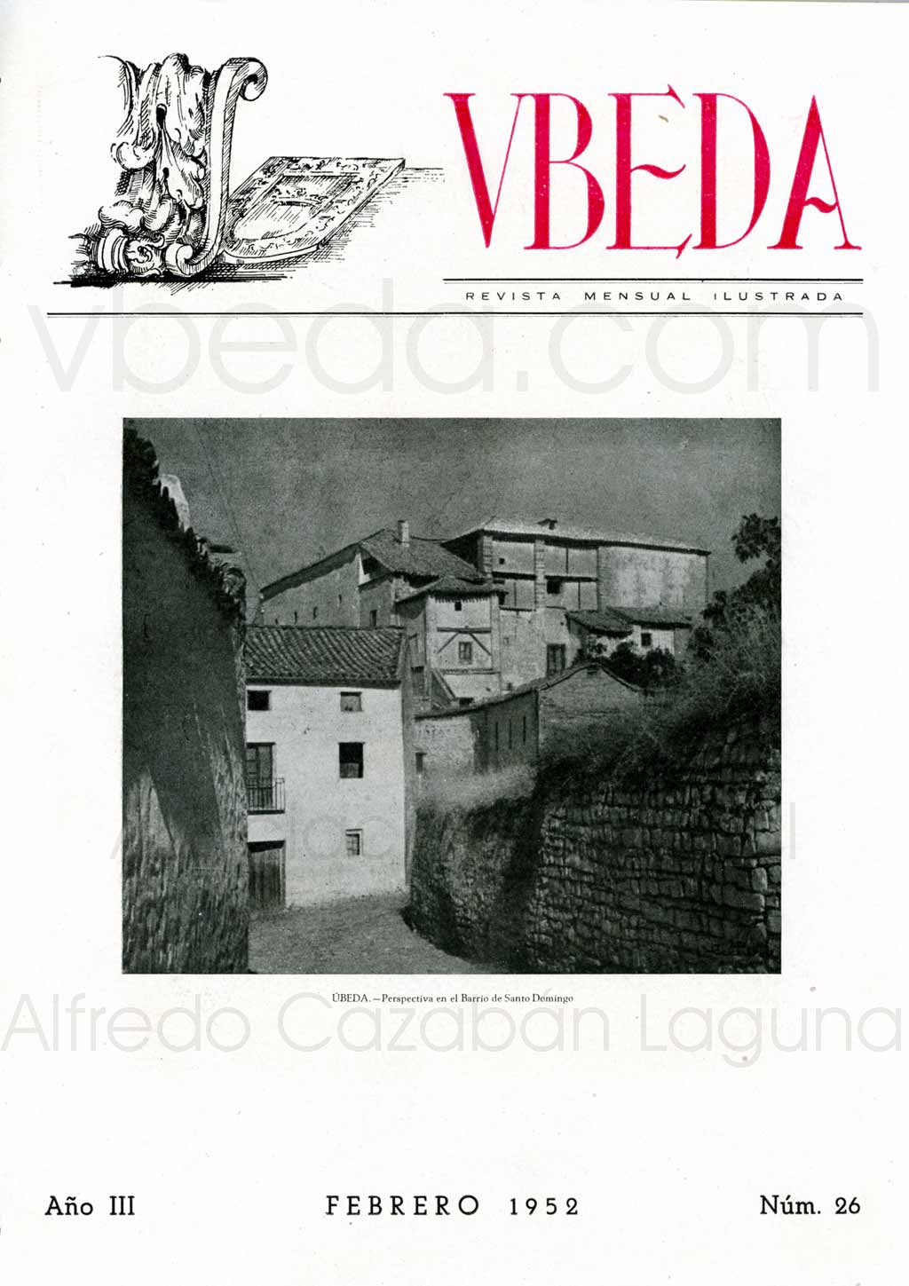 Revista Vbeda. Ao 3. N 26 de febrero de 1952