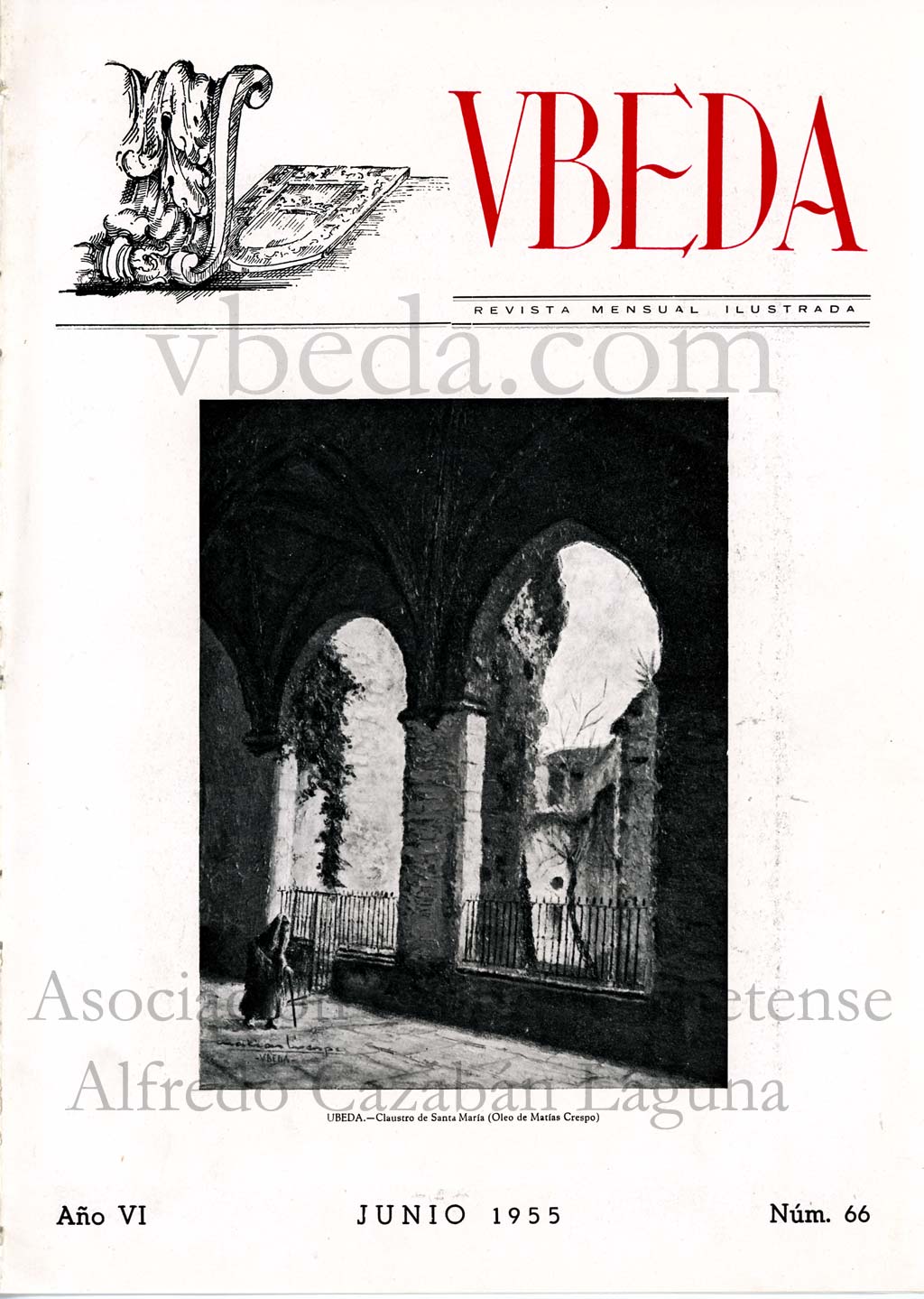 Revista Vbeda. AÃ±o 6. NÂº 66 de junio de 1955