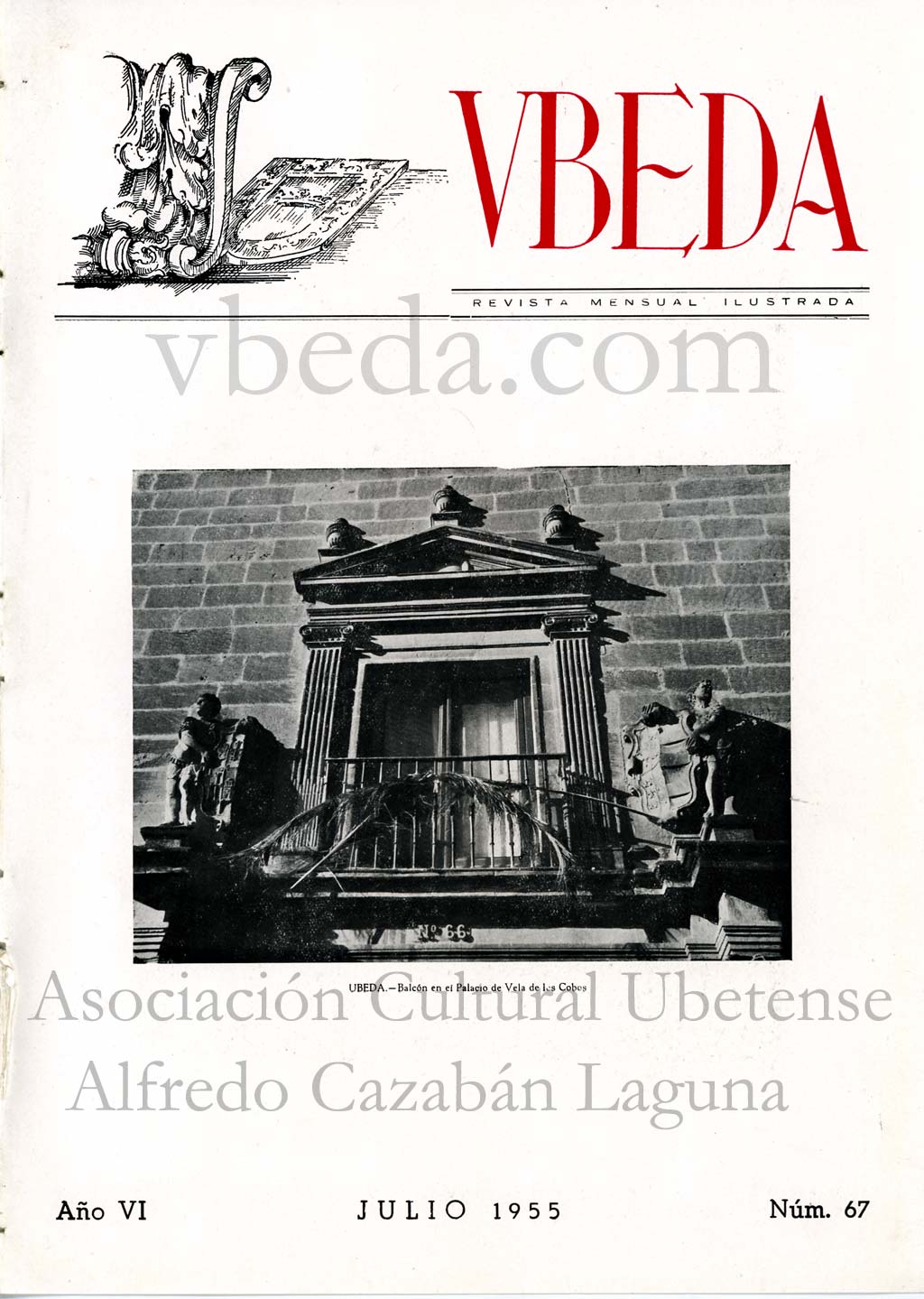 Revista Vbeda. AÃ±o 6. NÂº 67 de julio de 1955