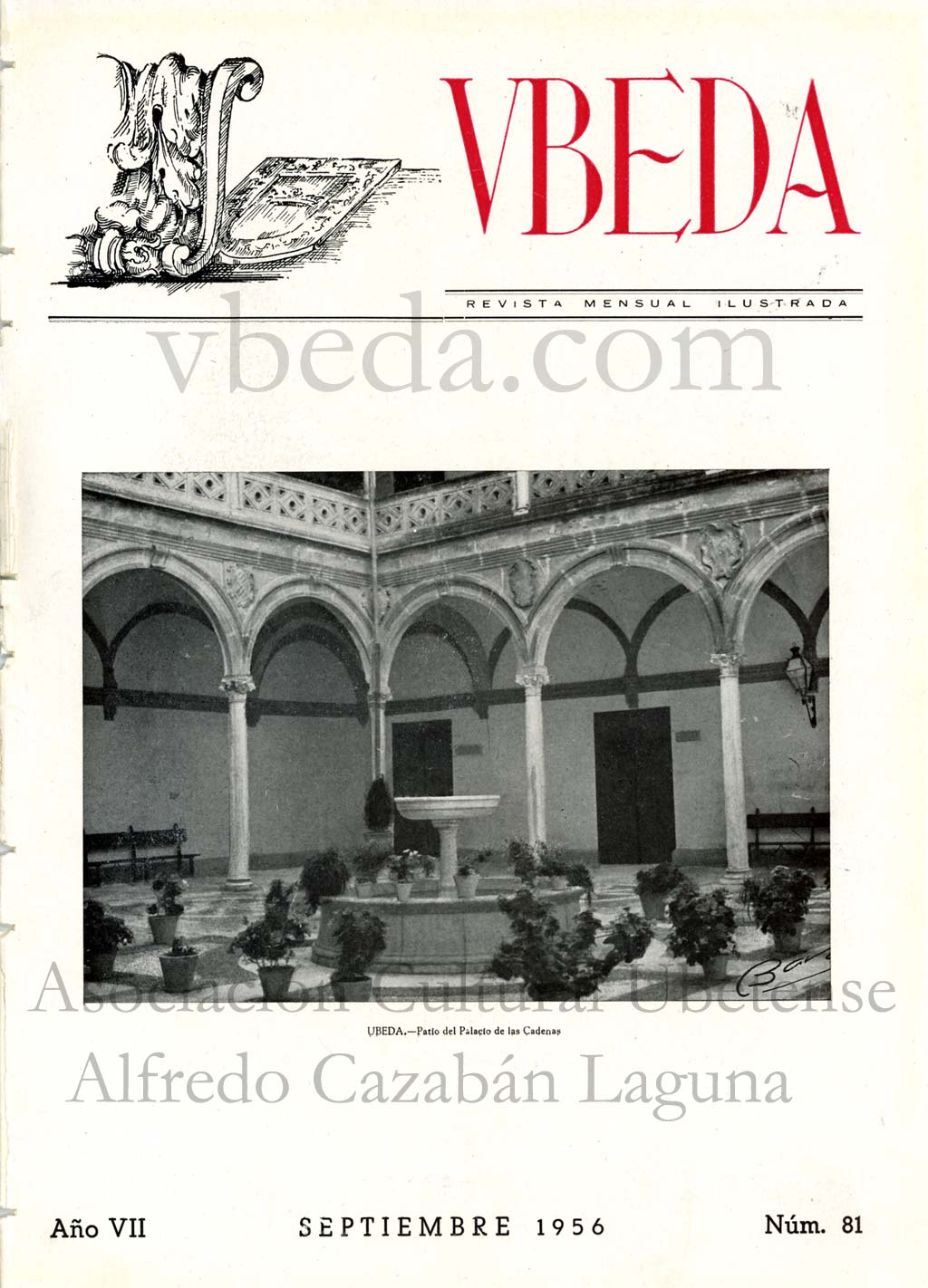 Revista Vbeda. AÃ±o 7. NÂº 81 de septiembre de 1956