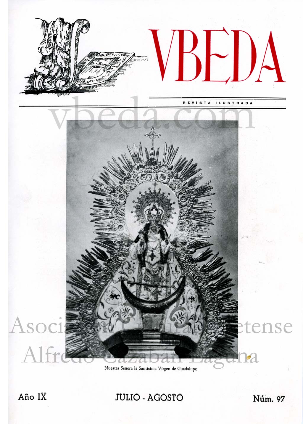 Revista Vbeda. AÃ±o 9. NÂº 97 de julio-agosto  de 1958