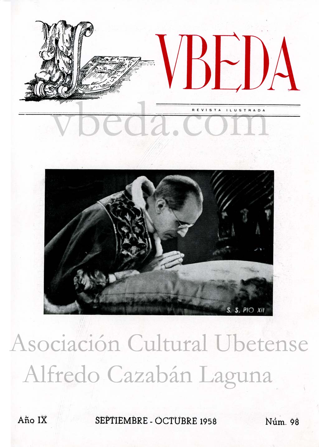 Revista Vbeda. AÃ±o 9. NÂº 98 de septiembre-octubre de 1958